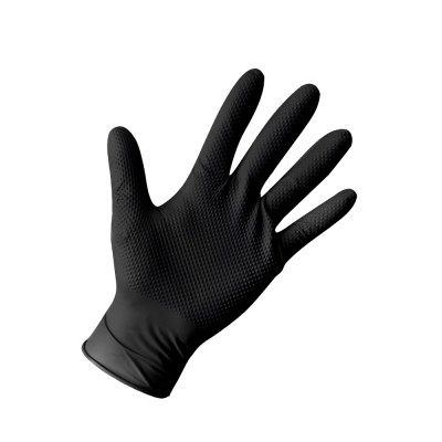 Ανθεκτικά γάντια νιτριλίου PumaGrip (25 ζεύγη) Chemsplash Μαύρο