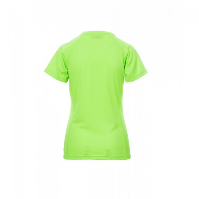 Αθλητικό γυναικείο κοντομάνικο μπλουζάκι t-shirt DRY-TECH RUNNER LADY Payper Πράσινο φωσφορούχο
