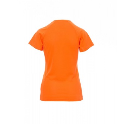 Αθλητικό γυναικείο κοντομάνικο μπλουζάκι t-shirt DRY-TECH RUNNER LADY Payper Πορτοκαλί φωσφορούχο