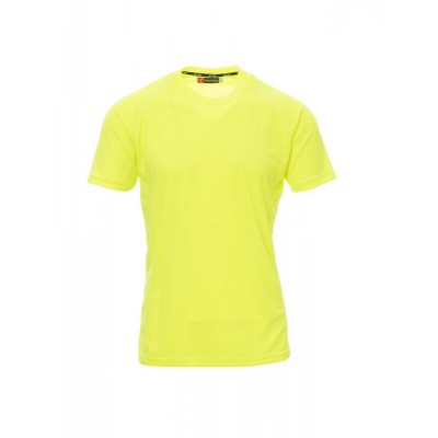 Αθλητικό κοντομάνικο μπλουζάκι t-shirt DRY-TECH RUNNER Payper Κίτρινο φωσφορούχο