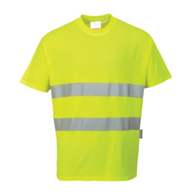 Φωσφορούχα κοντομάνικη μπλούζα πόλο S172 Portwest Κίτρινη