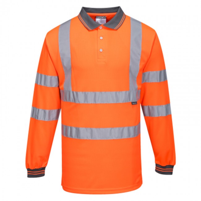 Φωσφορούχα μπλούζα εργασίας πόλο S277 Portwest Πορτοκαλί