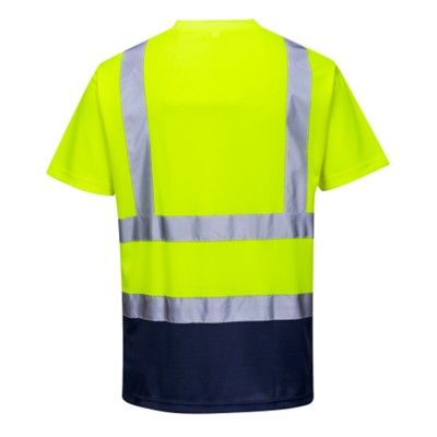 Φωσφορούχα κοντομάνικη μπλούζα S378 Portwest Κίτρινο/Μπλε
