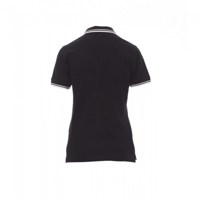 Γυναικεία κοντομάνικη μπλούζα Polo SKIPPER LADY Payper Μαύρο-λευκό