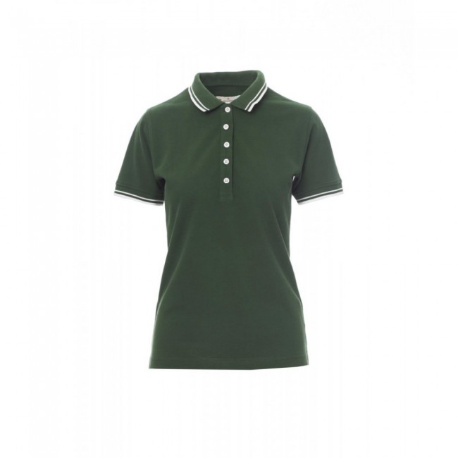 Γυναικεία κοντομάνικη μπλούζα Polo SKIPPER LADY Payper Πράσινο σκούρο