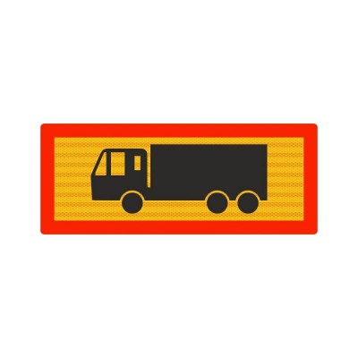Πινακίδα Αναγνώρισης Τριαξονικού Φορτηγού - 500x200 - T12