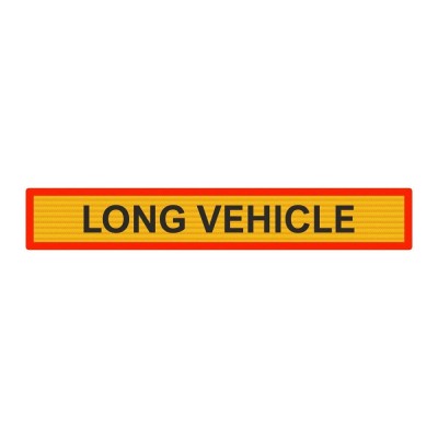 Πινακίδα Αναγνώρισης Για Μακρύ Όχημα - Long Vehicle 1250x200 - T32