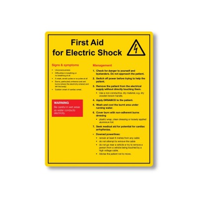 Σήμα Ασφαλείας: First Aid For Electric Shock V28