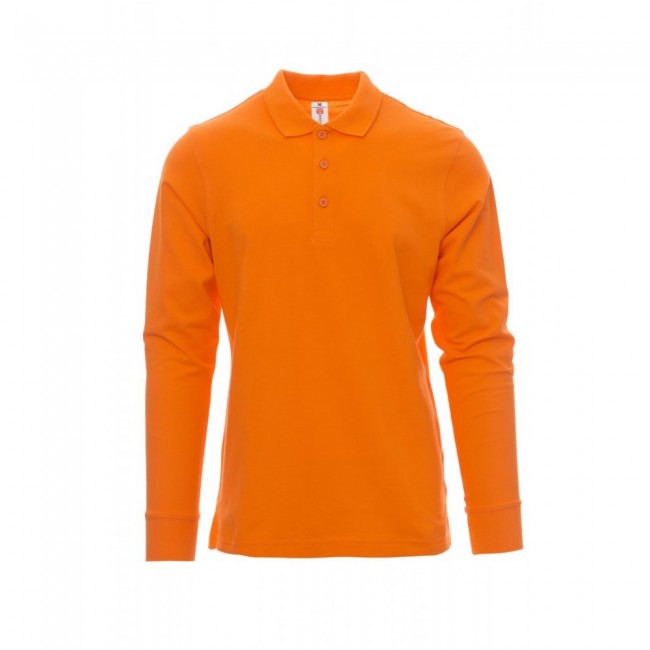 Μακρυμάνικη μπλούζα Polo VERONA Payper Πορτοκαλί
